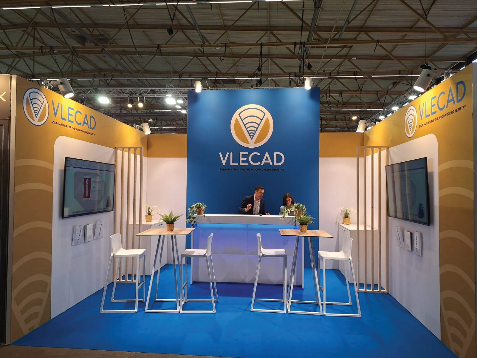 The VLECAD® stand at a trade fair